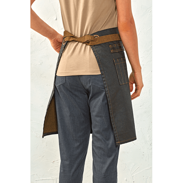 "Division" denim apron